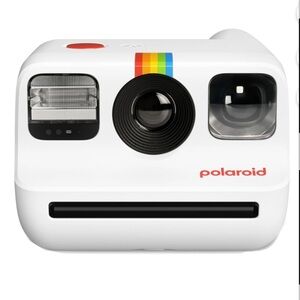Polaroid Go Instant Camera - White with Rainbow Accent